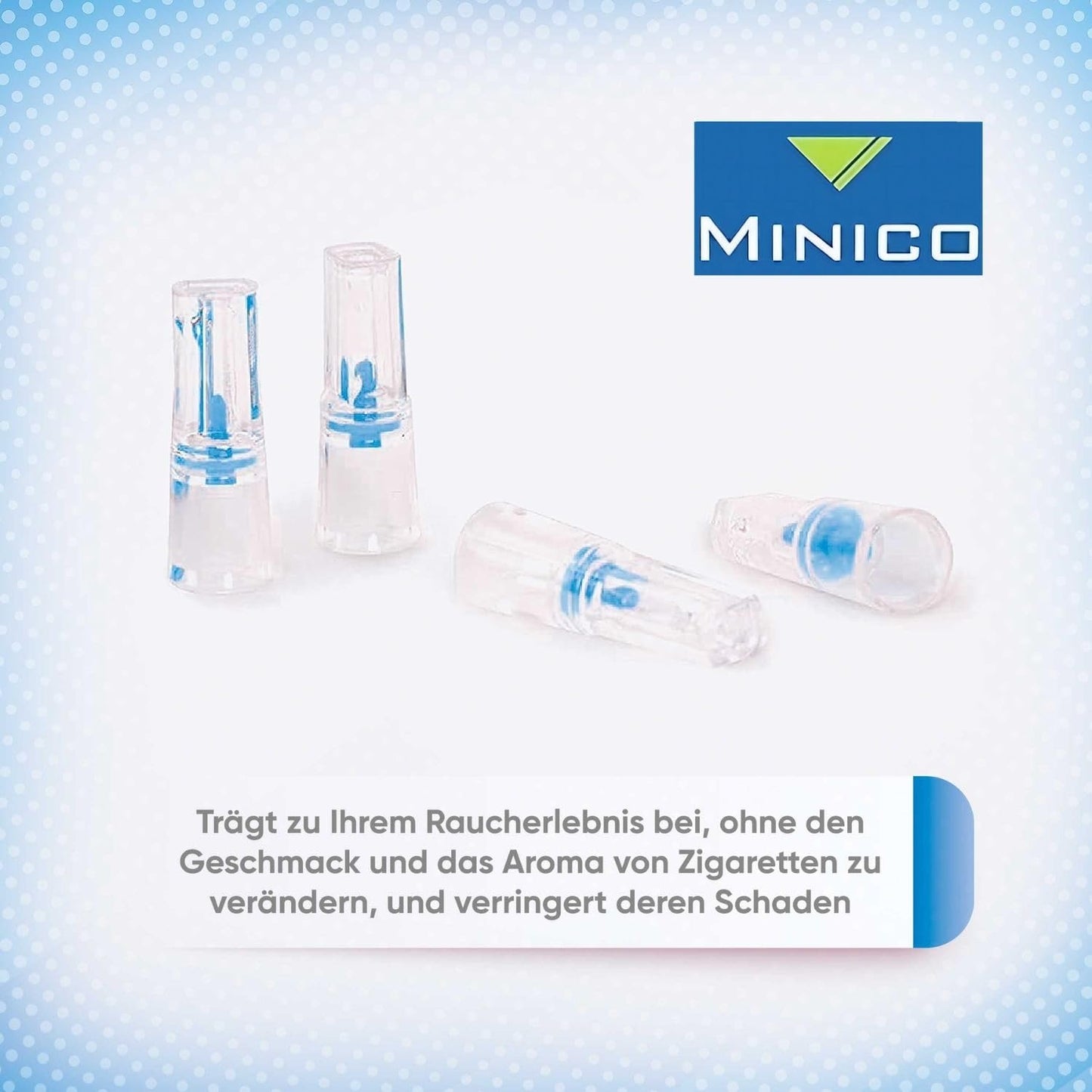 MINICO 8mm Disposable Cigarette Filters – Tar & Nicotine Reduction, Pack of 1100