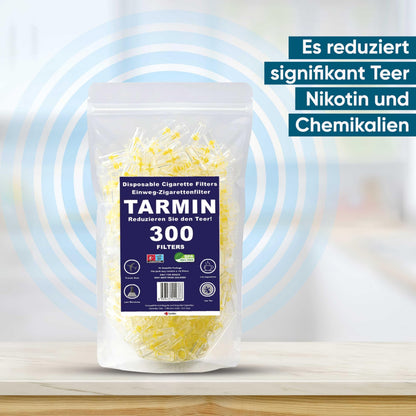 Tarmin 8mm Disposable Cigarette Filters – Pack of 300