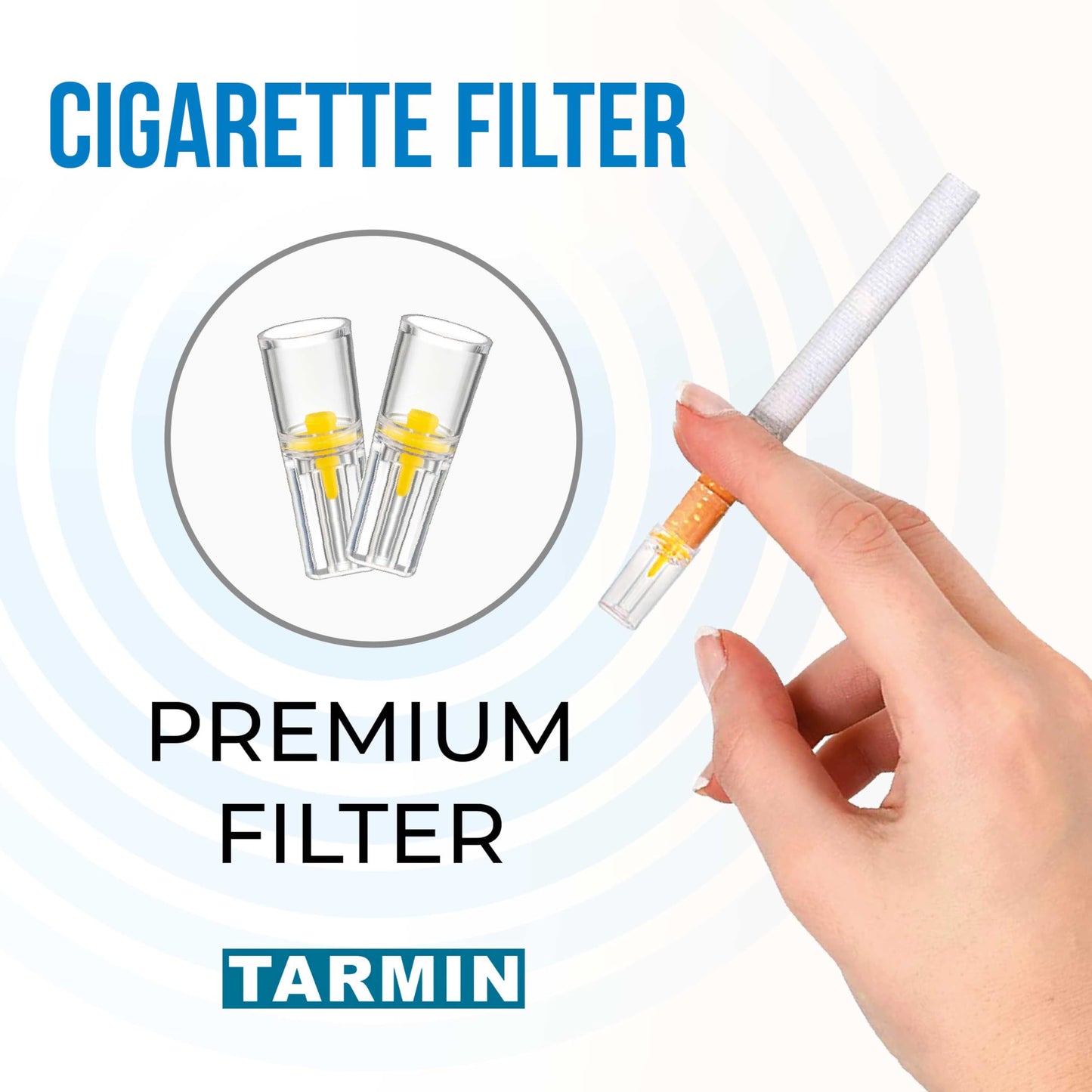 Tarmin 8mm Disposable Cigarette Filters – Pack of 1000