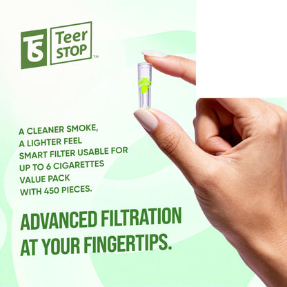 TS Teer STOP Slim Disposable Cigarette Filters – Pack of 200