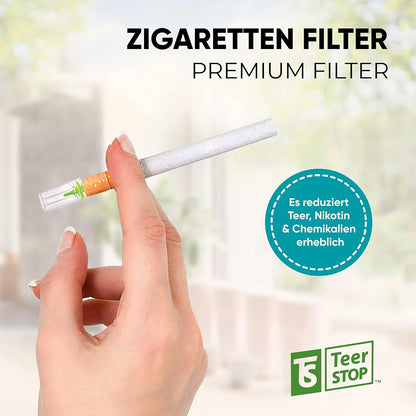 TS Teer STOP 8mm Disposable Cigarette Filters – Tar & Nicotine Reduction, Pack of 650
