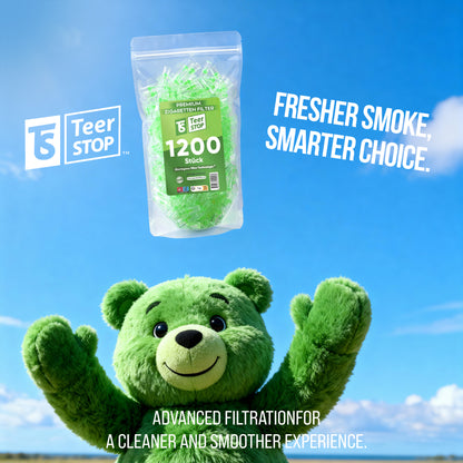 TS Teer STOP 8mm Disposable Cigarette Filters – Pack of 1200