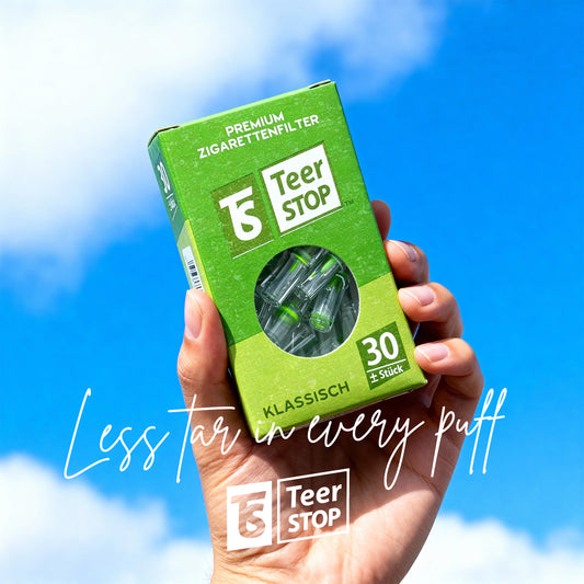 TS Teer STOP 8mm Disposable Cigarette Filters – Tar & Nicotine Reduction, Pack of 720