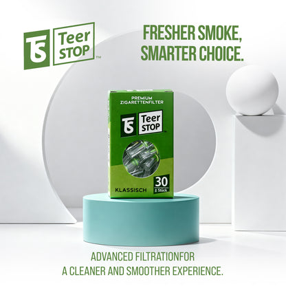 TS Teer STOP 8mm Disposable Cigarette Filters – Pack of 720
