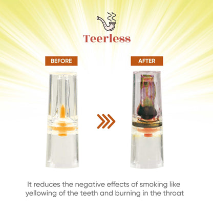 TEERLESS 8mm Disposable Cigarette Filters – Tar & Nicotine Reduction, Pack of 1,200