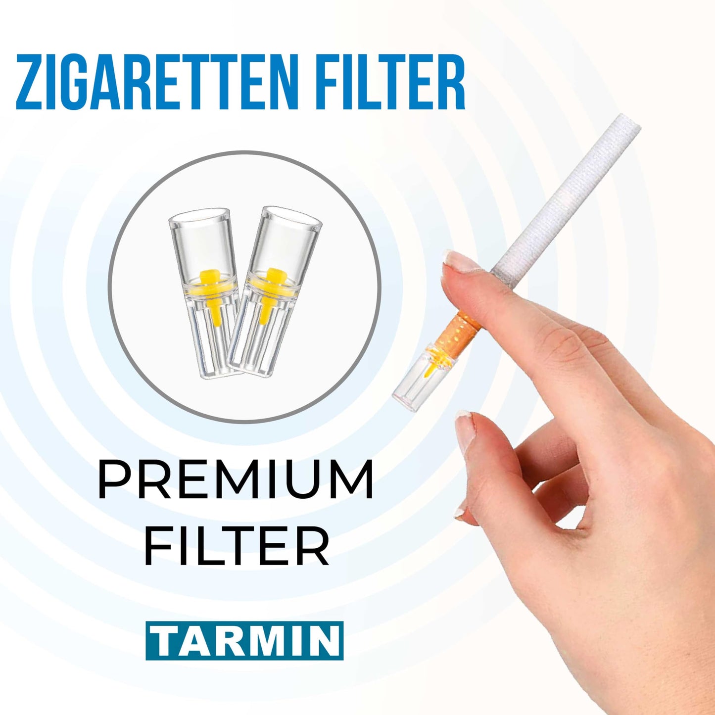 Tarmin 8mm Disposable Cigarette Filters – Pack of 300