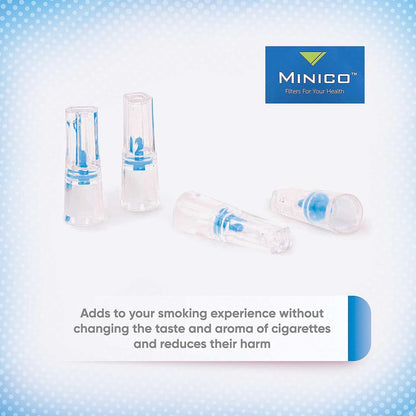 MINICO 8mm Disposable Cigarette Filters – Tar & Nicotine Reduction, Pack of 350