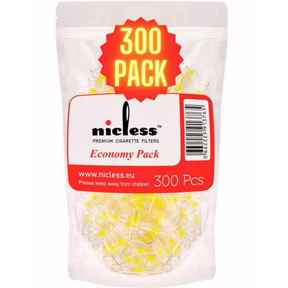 Nicless Premium 8mm Disposable Cigarette Filters – Premium Tar Filtration System for Normal/King Size Cigarettes
